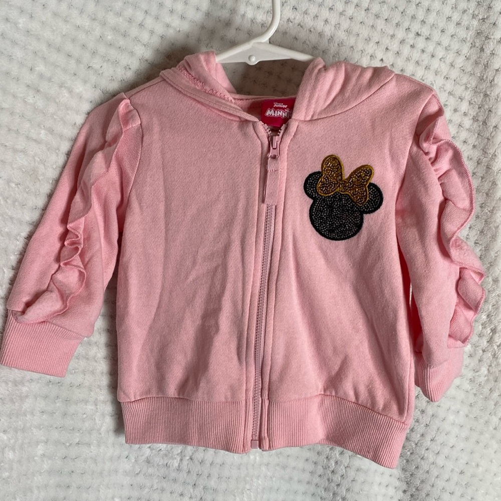 Disney Junior Minnie Mouse character sweatshirt jacket